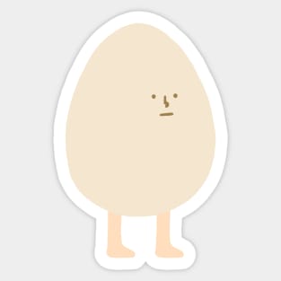 Egg with Legs | Cute | Weird | High Quality | Gift | Minimalist Sticker